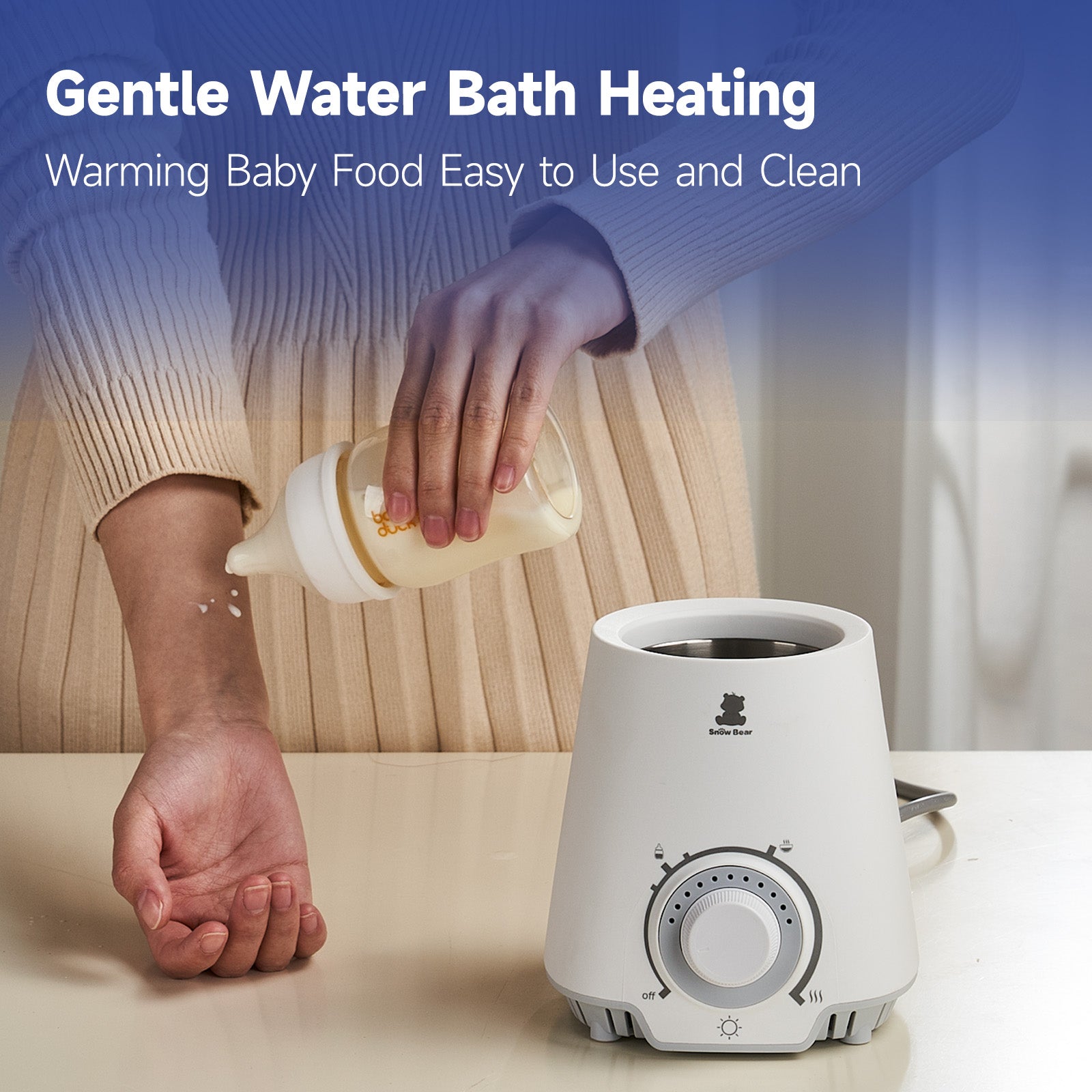 Snow Bear Baby Bottle Warmer Fast Warming for Breast Milk