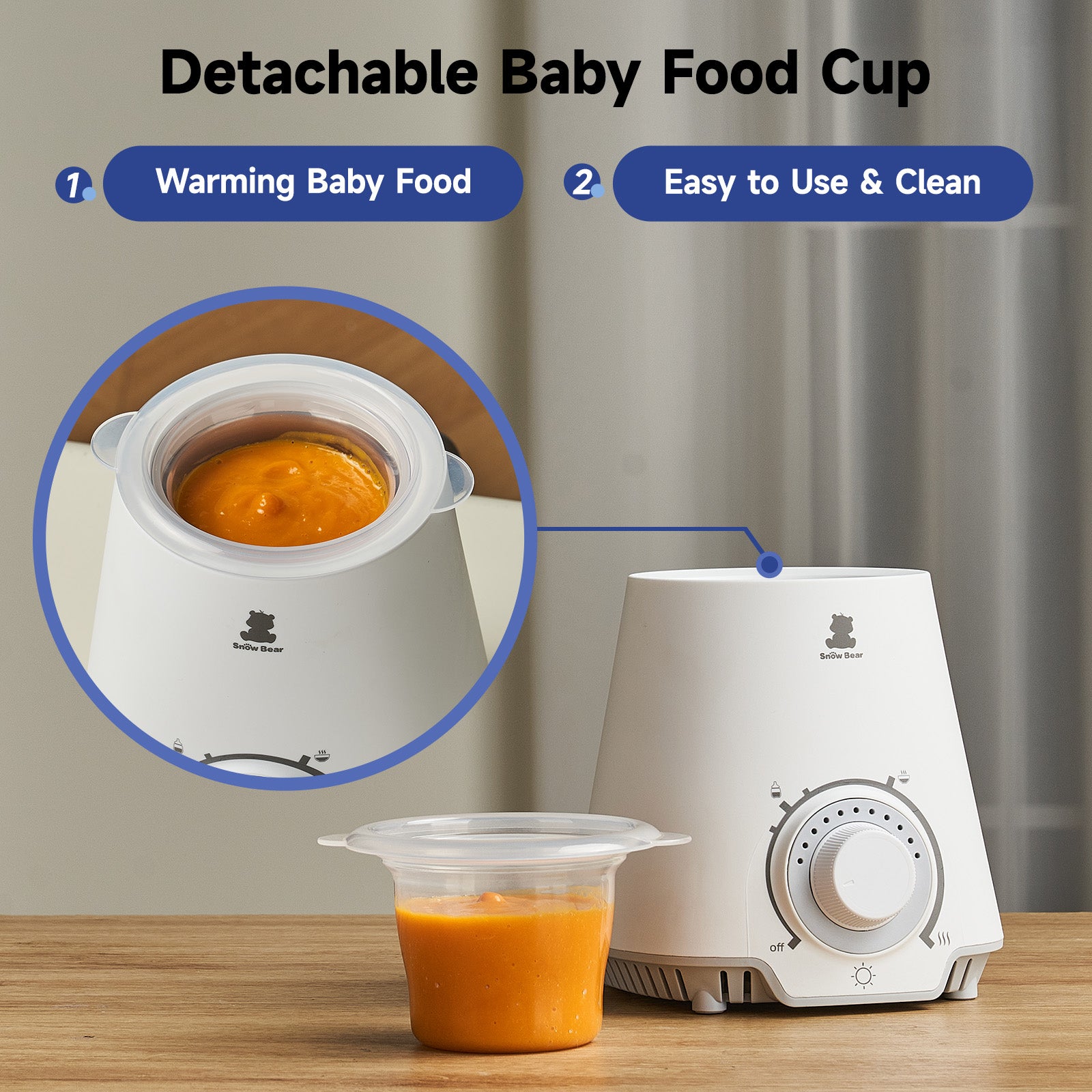 Snow Bear Baby Bottle Warmer Fast Warming for Breast Milk