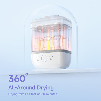 Snow Bear Bottle Sterilizer Dryer,6-in-1 Smart Steam Bottle Sterilizer