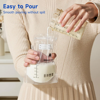 Snow Bear 120Pcs Breastmilk Storage Bag for Freezer