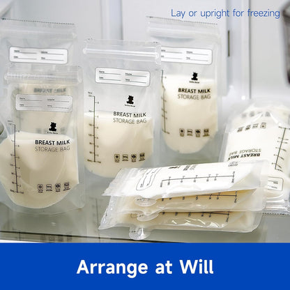 Snow Bear 120Pcs Breastmilk Storage Bag for Freezer