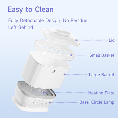 Snow Bear Bottle Sterilizer Dryer,6-in-1 Smart Steam Bottle Sterilizer