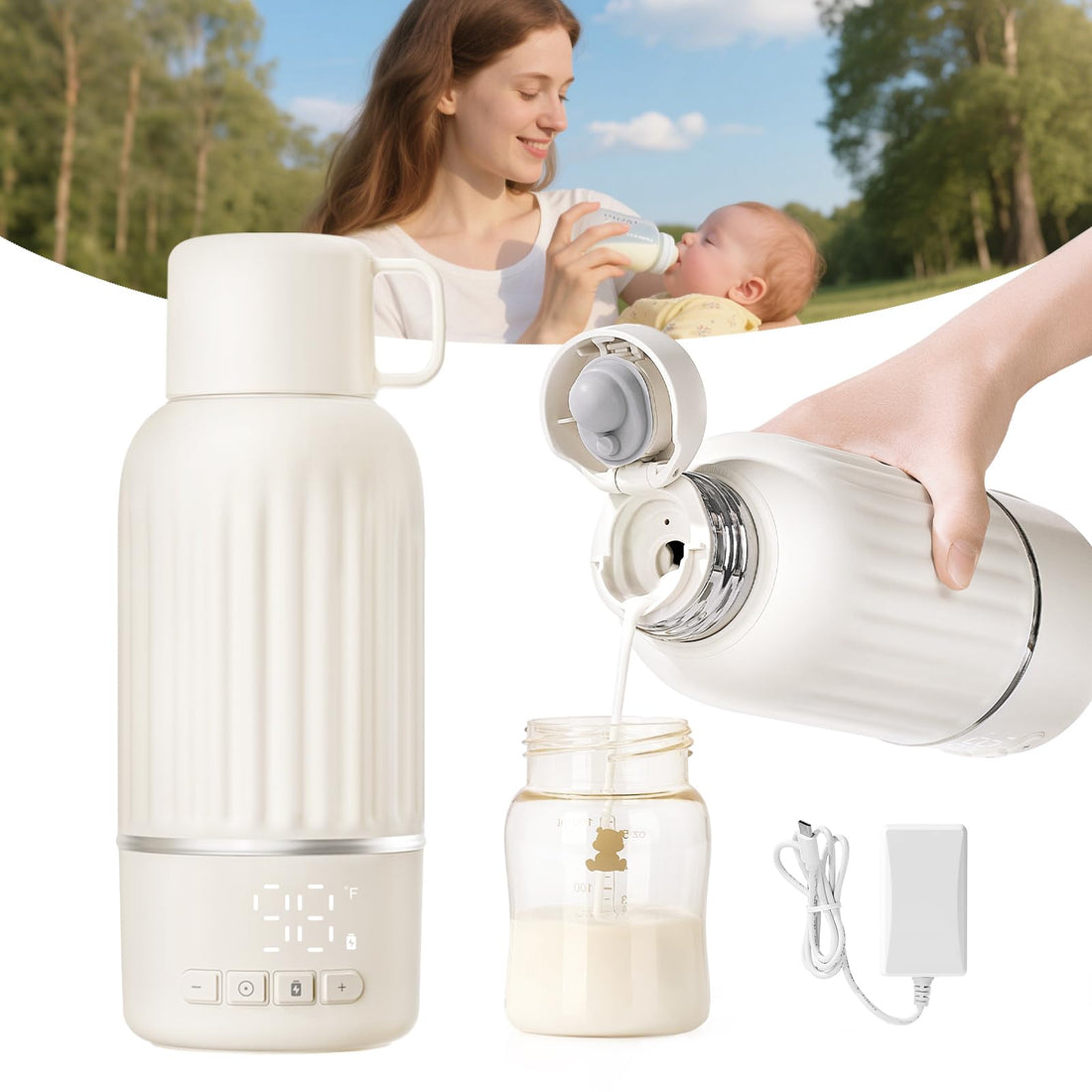 Snow Bear Portable Bottle Warmer for Travel 17oz