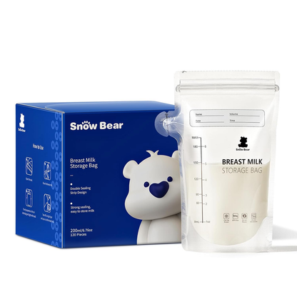 Snow Bear 120Pcs Breastmilk Storage Bag for Freezer