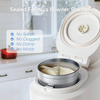 Snow Bear Baby Formula Dispenser Maker–One-Touch Mix Warm Formula