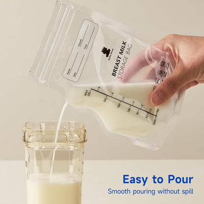 Snow Bear 120Pcs Breastmilk Storage Bag for Freezer 